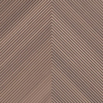 16 X 48 Vector Marron - Cacao Chevrone textured Rectified Wall Tile
