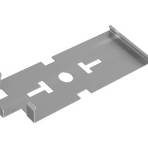 Lower clip for vertical closure