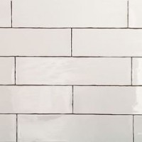 3 x 12 Atelier  White Ceramic Wall subway