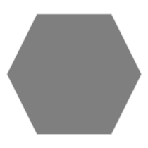 10 x 10 Monocolores Gris anti slip technology porcelain matte finished Hexagon