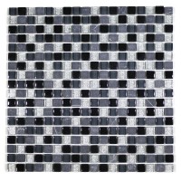 MA05-S  5/8" SQUARE GLASS AND MARBLE MOSAIC BLEND