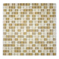 MA12-S  5/8" SQUARE GLASS AND STONE MOSAIC BLEND