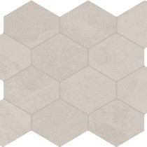 4 x 4 Brazilian Slate Oxford white Rectified Porcelain hexagon