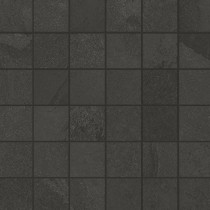 2 x 2 Brazilian Slate Rail Black Rectified Porcelain mosaic