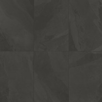 24 x 48 Brazilian Slate Rail Black Rectified Porcelain tile 