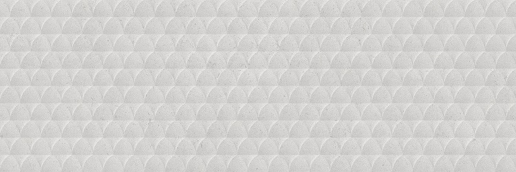 16 x 48 Aura White Deco Rectified Ceramic Wall Tile