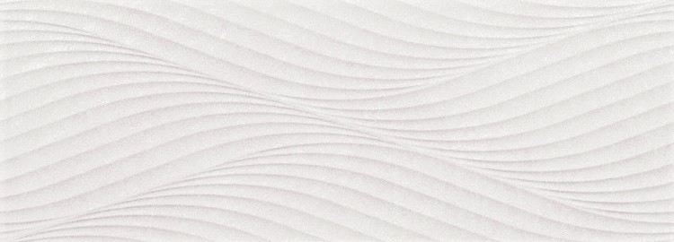 12 X 36 Nature White Wave Deco Rectified Wall Tile