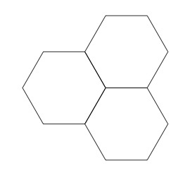 4 x 4 Evo Stone Graphite Honed finished porcelain hexagon