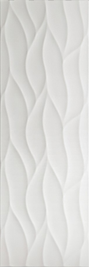 10 x 30 Austral Blanco Calma Wave Rect. Ceramic Wall